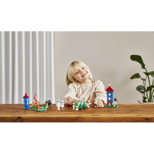 Plus Plus konstruktorius Troliai Mumiai Muminukų slėnis, violetinis lagaminas