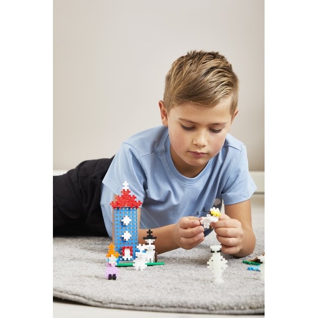 Plus Plus konstruktorius Troliai Mumiai Muminukų slėnis, violetinis lagaminas