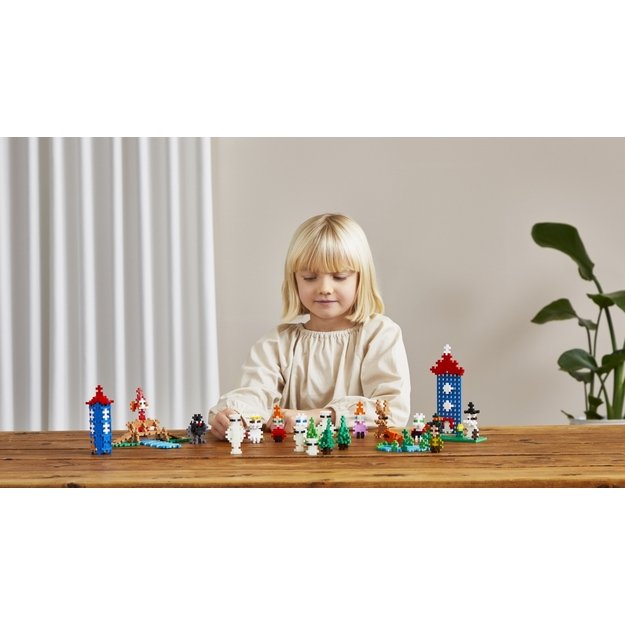 Plus Plus konstruktorius Troliai Mumiai Muminukų slėnis, violetinis lagaminas