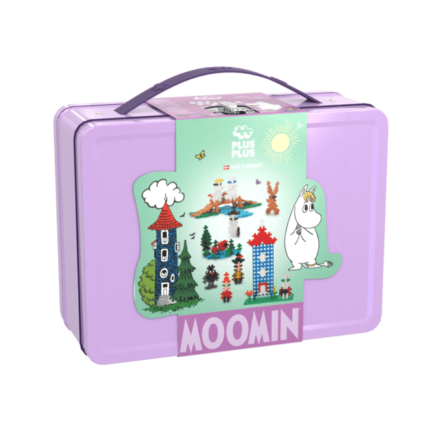 Plus Plus konstruktorius Troliai Mumiai Muminukų slėnis, violetinis lagaminas