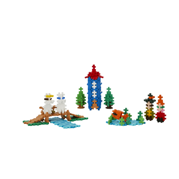 Plus Plus konstruktorius Troliai Mumiai Muminukų slėnis, violetinis lagaminas