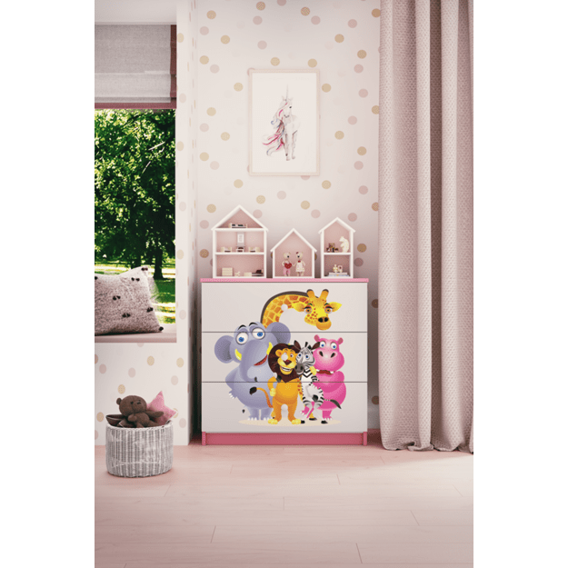 Chest of drawers babydreams pink zoo