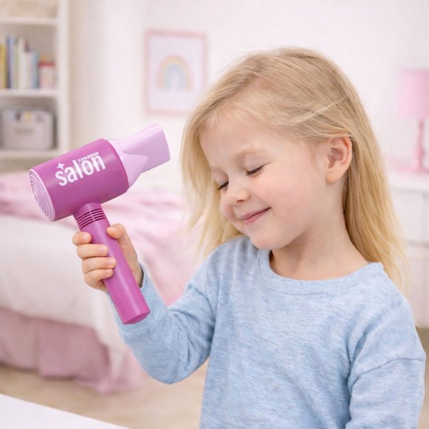 Children s Hairdressing Salon Set Hairdryer Mirror Comb Accessories