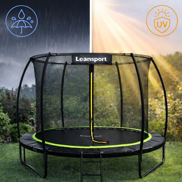 Lean Spring Pad for Trampoline Black 480-487 cm 16 ft