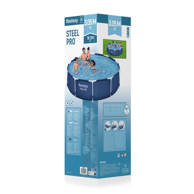 Frame Garden Pool 305 x 76 cm Blue Classic Bestway 56677