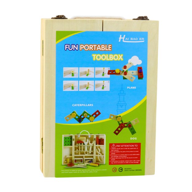 Little Handyman s Set Wooden Tool Box 35 pcs.