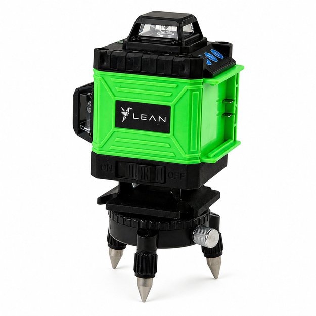 4D Laser Level Plane 16 Lines Bag 2 Batteries Green