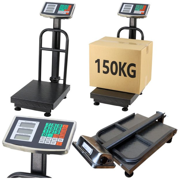 LCD Electronic Scale Platform Warehouse Accuracy up to 20g 150kg
