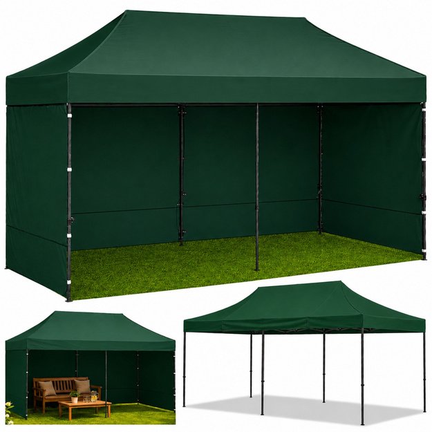 Express Garden Tent Catering Commercial Pavilion Green 3x6 M