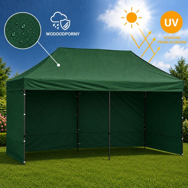 Express Garden Tent Catering Commercial Pavilion Green 3x6 M
