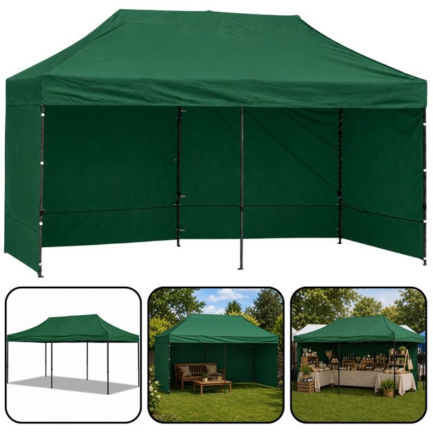 Express Garden Tent Catering Commercial Pavilion Green 3x6 M