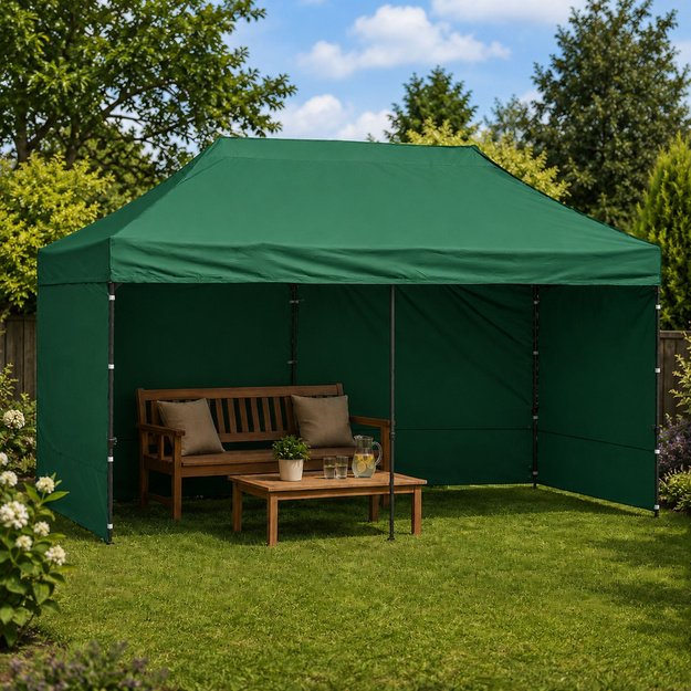 Express Garden Tent Catering Commercial Pavilion Green 3x6 M