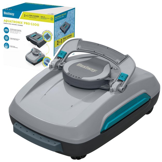 2-in-1 AquaTronix Pro G300 Bestway 58942 Pool Vacuum Cleaner Robot