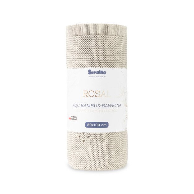 BLANKET ROSAL 80X100 COOL BEIGE