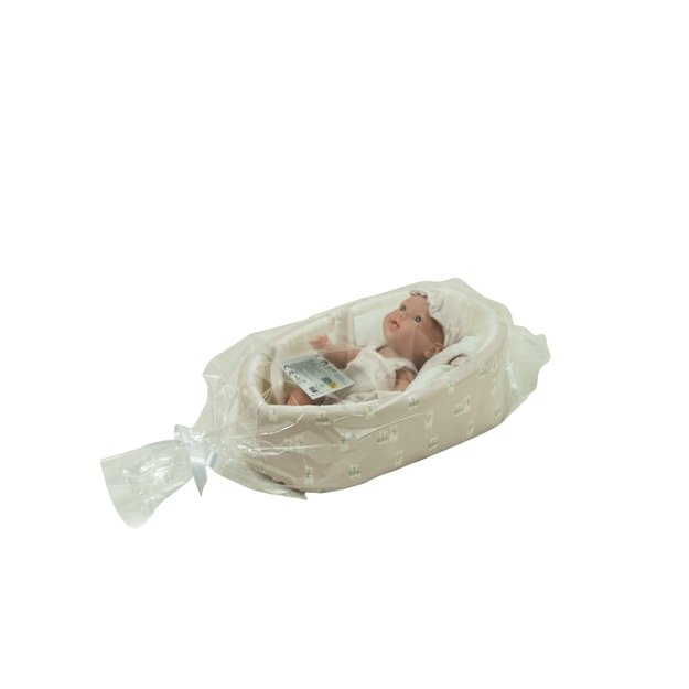 Arias lėlė kūdikėlis su smėlinės spalvos ne&scaron;ykle, 26 cm