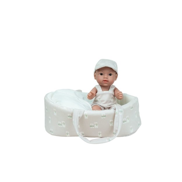 Arias lėlė kūdikėlis su smėlinės spalvos ne&scaron;ykle, 26 cm