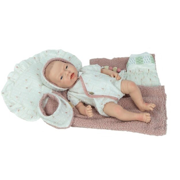 Arias silikoninė Reborn lėlė kūdikėlis, mergaitė 40 cm