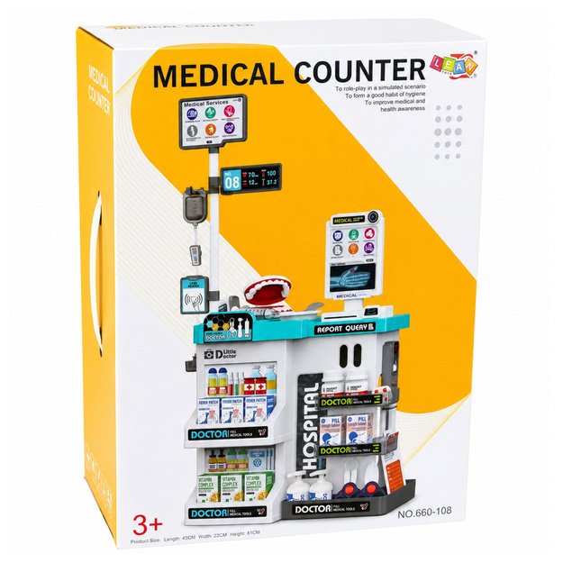 Large Medical Set Medical Table Doctor Lights Sounds Accessories 61 pcs.