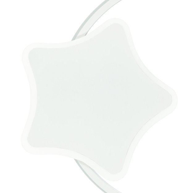Lampa LED sufitowa plafon do pokoju dziecięcego ściemniana + pilot księżyc biała
