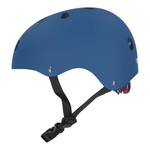 Kask rowerowy dla dziecka Trike Fix dziecięcy regulowany LED M 55-58cm granatowy