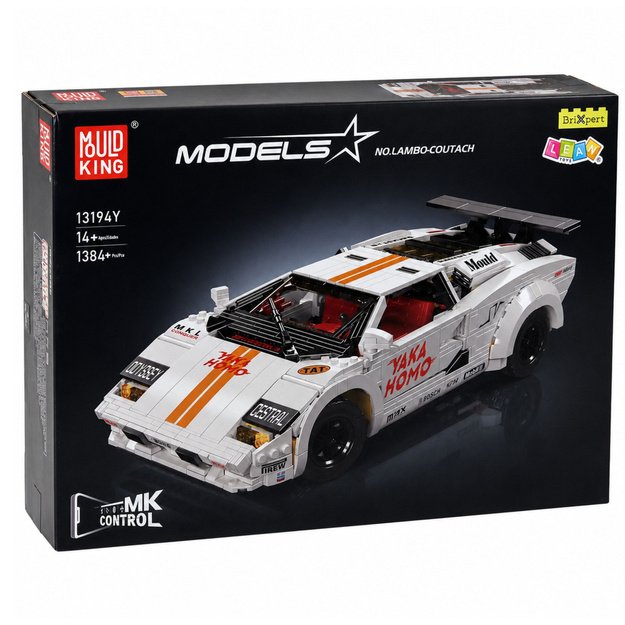 RC-Ferngesteuerte Sportwagen-Bausteine ​​Wei&szlig; 1384 Teile.