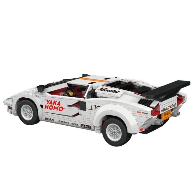 RC-Ferngesteuerte Sportwagen-Bausteine ​​Wei&szlig; 1384 Teile.