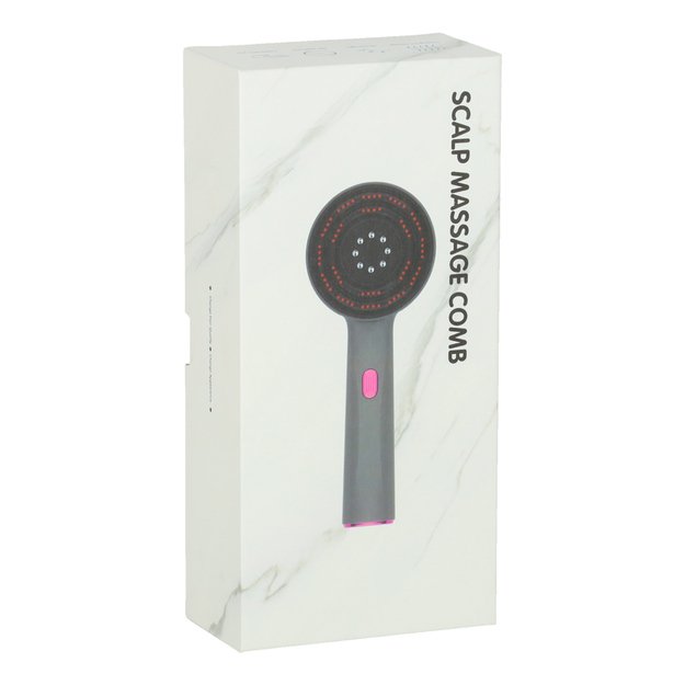 Masażer szczotka do masażu sk&oacute;ry głowy aplikator olejk&oacute;w USB czerwona