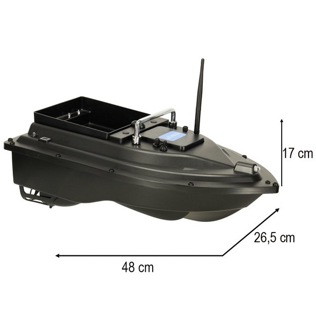Ł&oacute;dka zanętowa zdalnie sterowana ł&oacute;dź D16B GPS 2 kg 12 000 mAh 500m