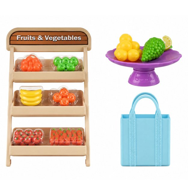 Anlily Doll Vegetable and Fruit Seller Shop Accessories Set