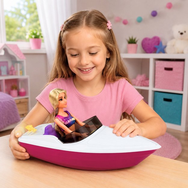 Anlily Doll in a Motorboat Dog Puppy Vest Board Accessories Set