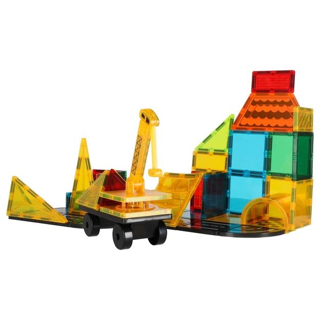 3D statybinės magnetinės plytos 50 elementų