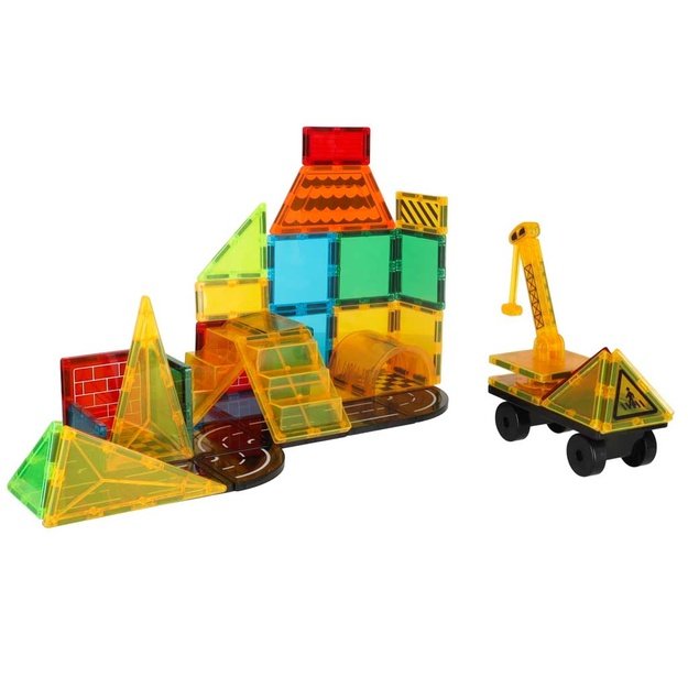 3D statybinės magnetinės plytos 50 elementų