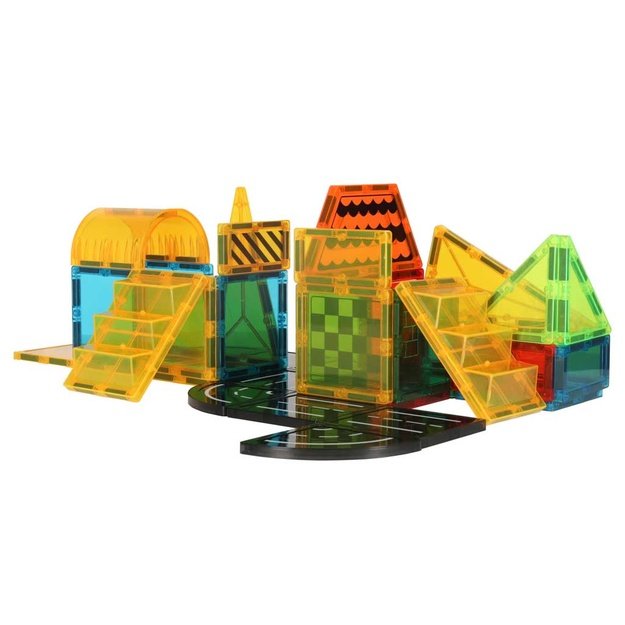 3D statybinės magnetinės plytos 50 elementų