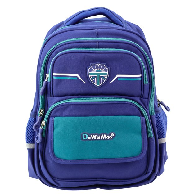  Rinnarihmaga laste koolikott, tumesinine/roheline, 20 l, 38 cm