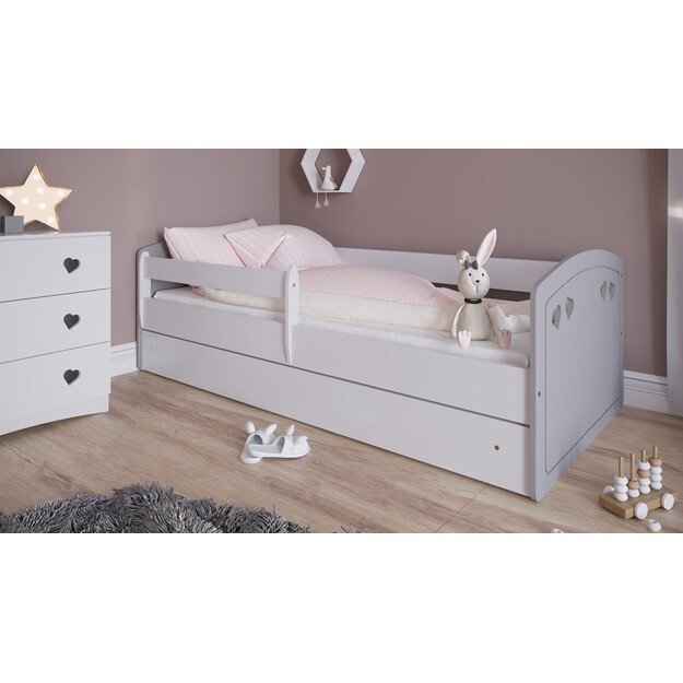 Bed Julia mix grey with drawer without mattress 180/80