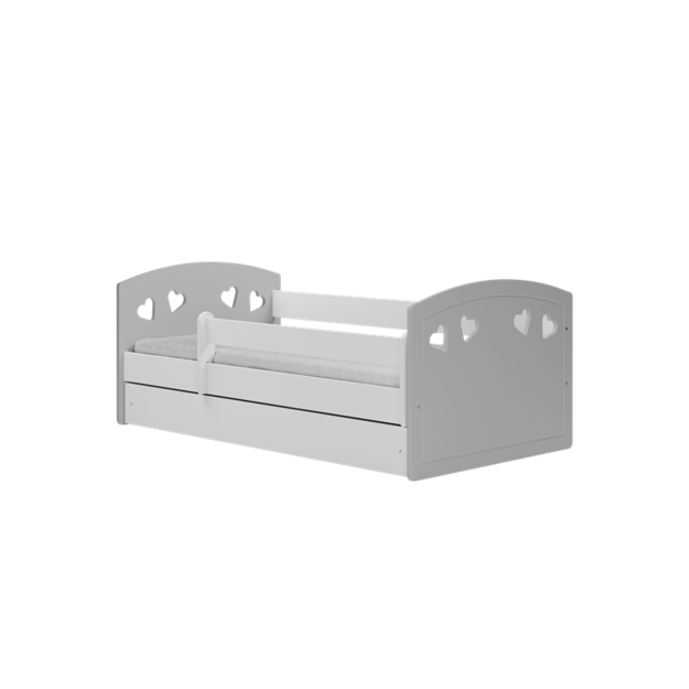 Bed Julia mix grey with drawer without mattress 180/80