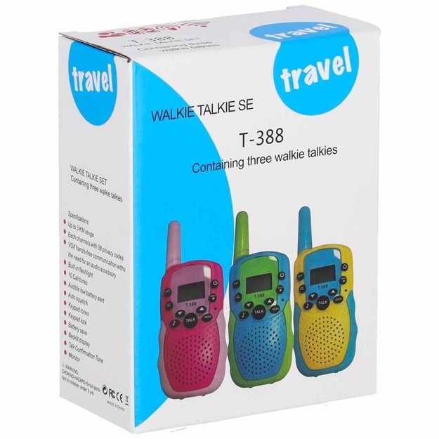 Vaikams skirtas 3 dalių rinkinys  Walkie Talkie Walkie
