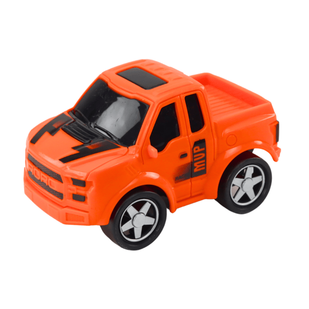 Daugiafunkcinis vilkikas su šviesomis ir garsais 1:16 oranžinis automobilis