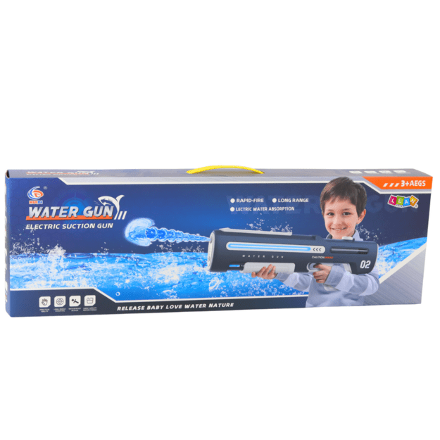 Electric Automatic Water Gun Rifle White Gray 1000ml 61cm