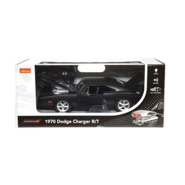 RC Car 1:16 Remote Control Dodge Charger R/T Opening Elements Black