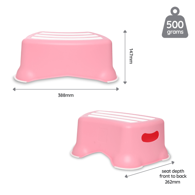 My Little Step Stool, Pastel pink