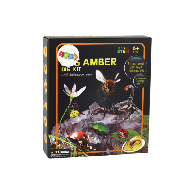 Archaeological Excavation Set Insects in Amber