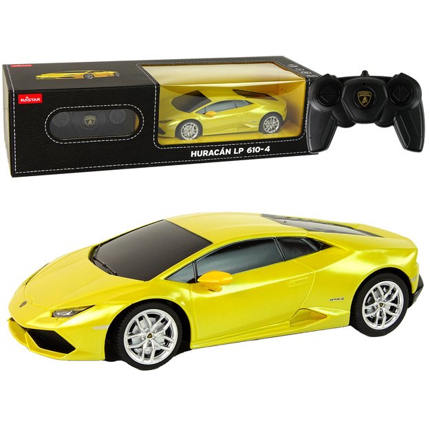 Automobilis R/C Lamborghini Huracan 1:24 Rastar Yellow