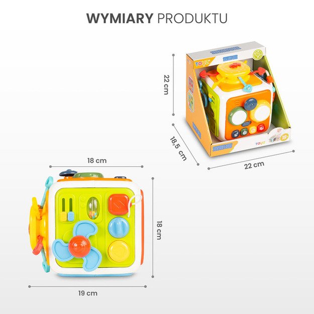 2111 EDUCATIONAL TOY - SENSORY CUBE (0556) 26