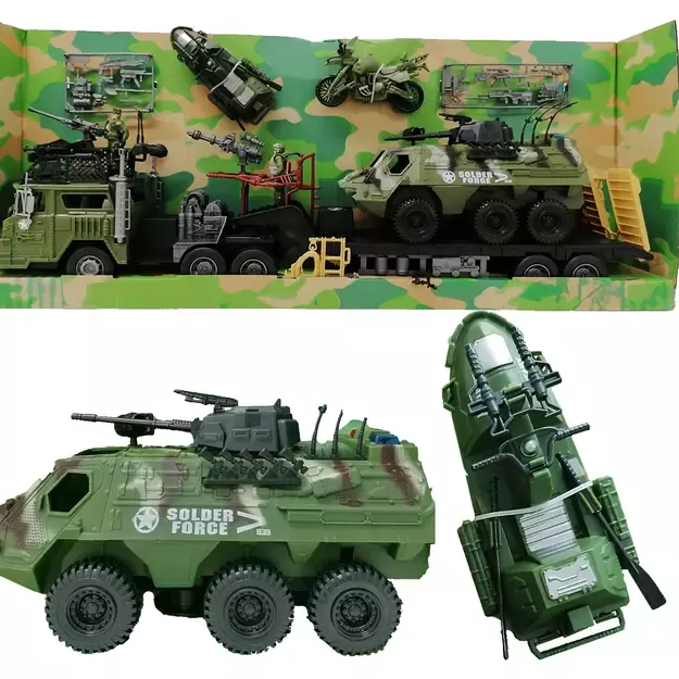 Didelis karinis rinkinys su priedais 85 cm.