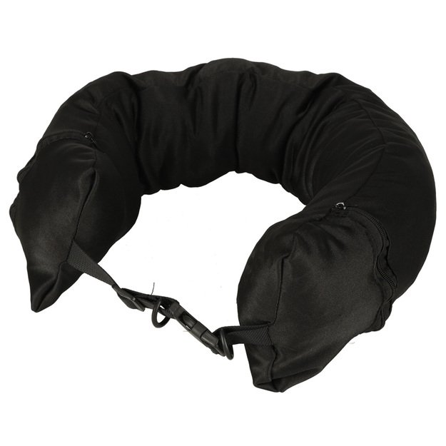 Kelioninė pagalvėlė kelionių raginis galvos atlošas kaklo atramos laikymo skyrius, skirtas užpildyti juodai 7