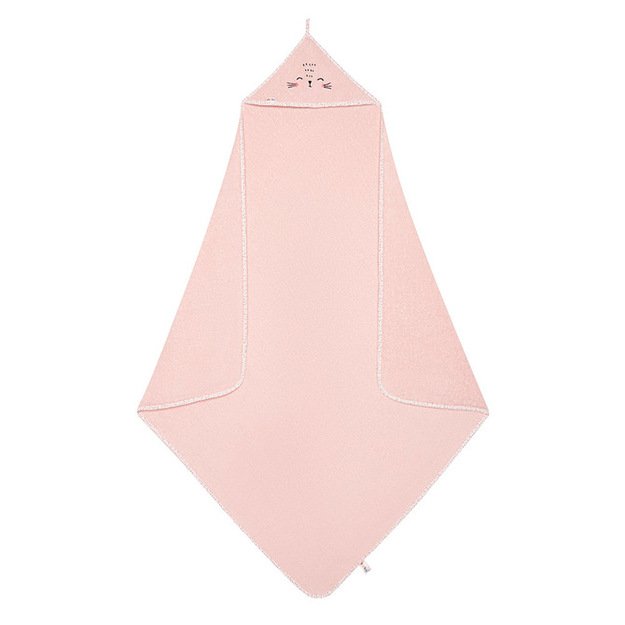A0664 BATH TOWEL TERRY HOOD PINK 1