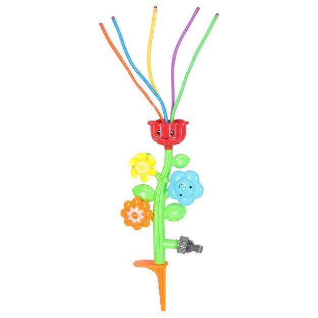 Vandens purkštuvų fontanas vaikams gėlių 1