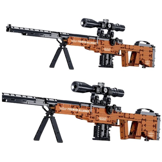 Building Blocks AWM Sniper Rifle Shooting Function 1594 pcs. 1