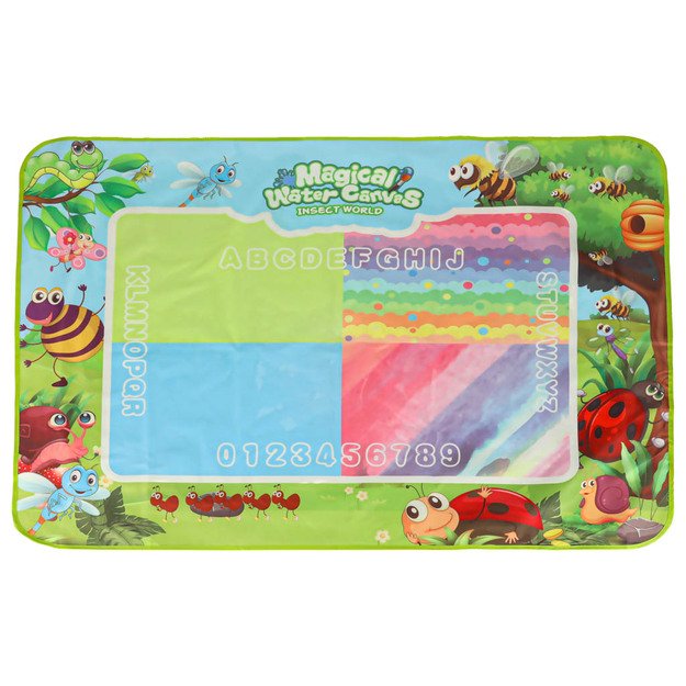 Akvarelės kilimėlis piešimo ant vandens markeriai trafaretai trafaretinis volelis 120x90cm pieva 4